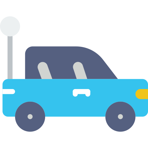 coche de juguete Basic Miscellany Flat icono