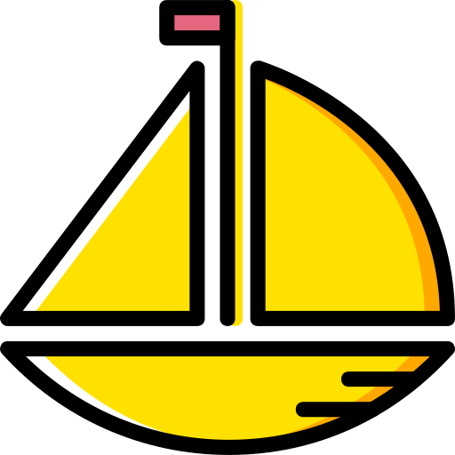 Sailboat Basic Miscellany Yellow icon