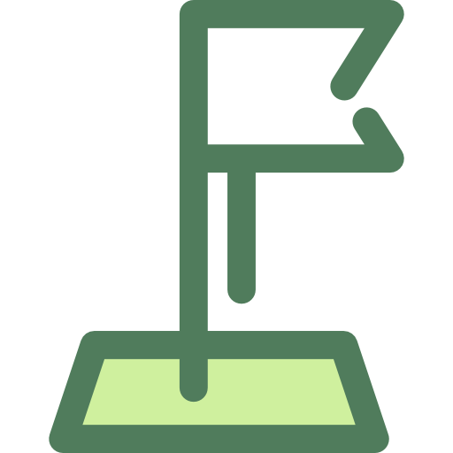 position Monochrome Green Icône