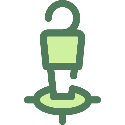 position Monochrome Green icon