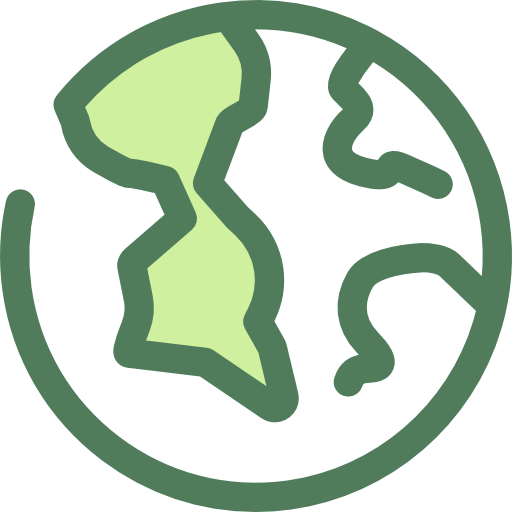 Земной шар Monochrome Green иконка