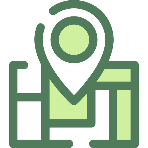 mapa de la calle Monochrome Green icono