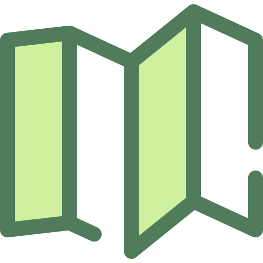 plattegrond Monochrome Green icoon