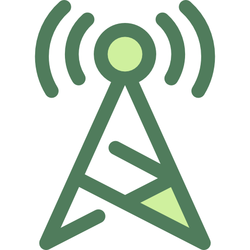 antenne satellite Monochrome Green Icône