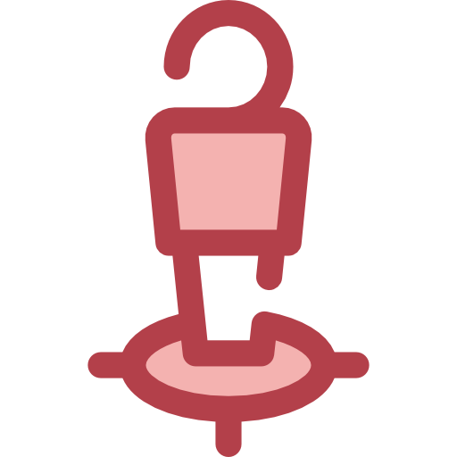 Position Monochrome Red icon