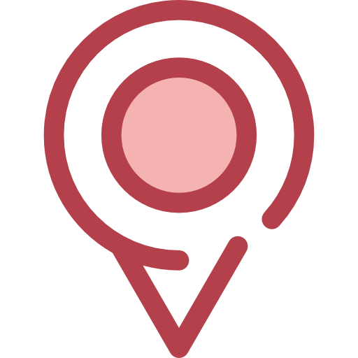 position Monochrome Red icon