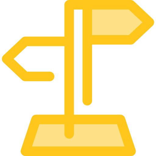 Directional Monochrome Yellow icon