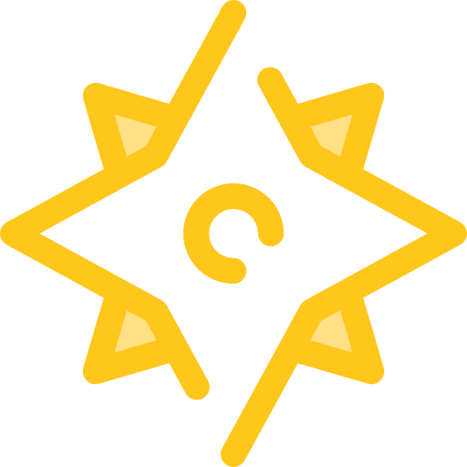 róża wiatrów Monochrome Yellow ikona