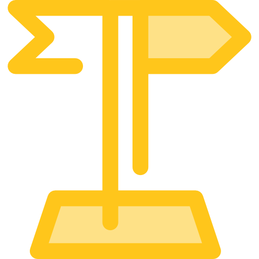 Direction Monochrome Yellow icon