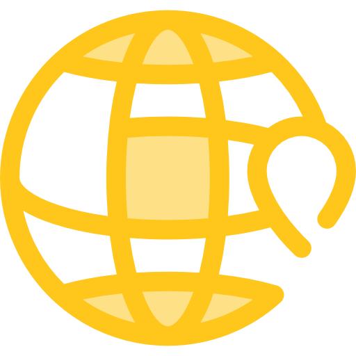 geolocalización Monochrome Yellow icono