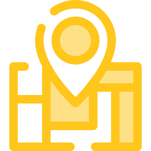 ストリートマップ Monochrome Yellow icon