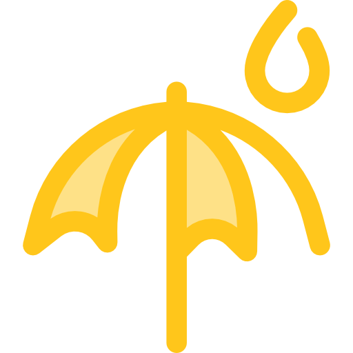 Rain Monochrome Yellow icon