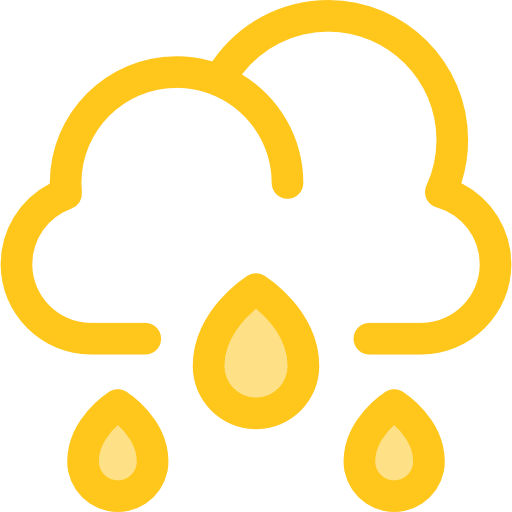 Rain Monochrome Yellow icon