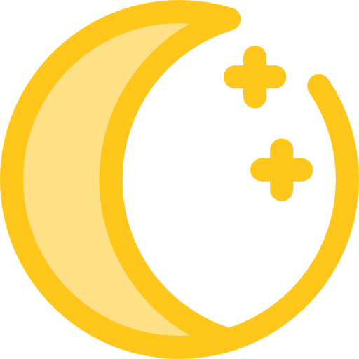 phases de la lune Monochrome Yellow Icône