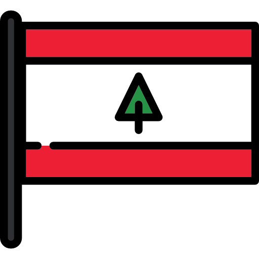 líbano Flags Mast Ícone