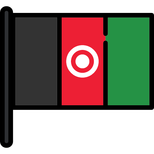 afeganistão Flags Mast Ícone