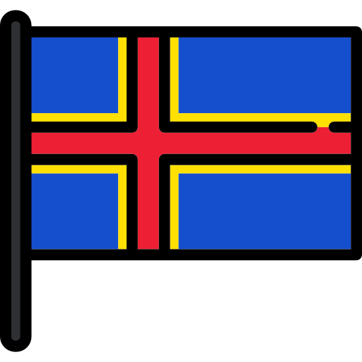 wyspy alandzkie Flags Mast ikona