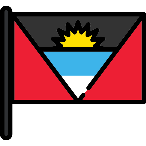 antigua e barbuda Flags Mast icona