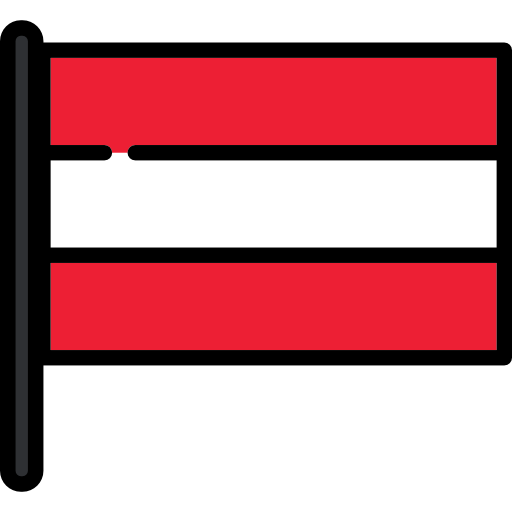Áustria Flags Mast Ícone