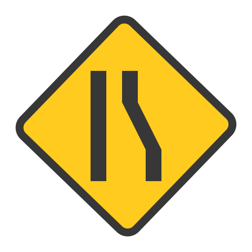 camino estrecho Generic Flat icono