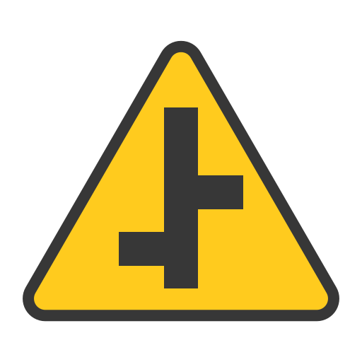 intersección Generic Flat icono