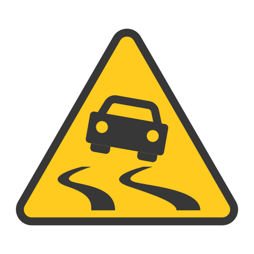 Slippery sign Generic Flat icon