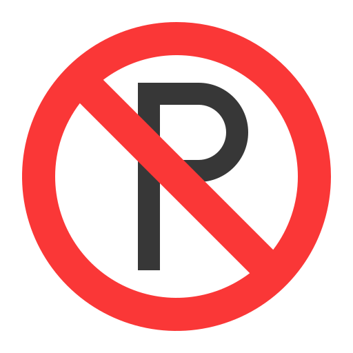Парковка запрещена Generic Flat иконка