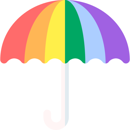 parasol Basic Rounded Flat ikona