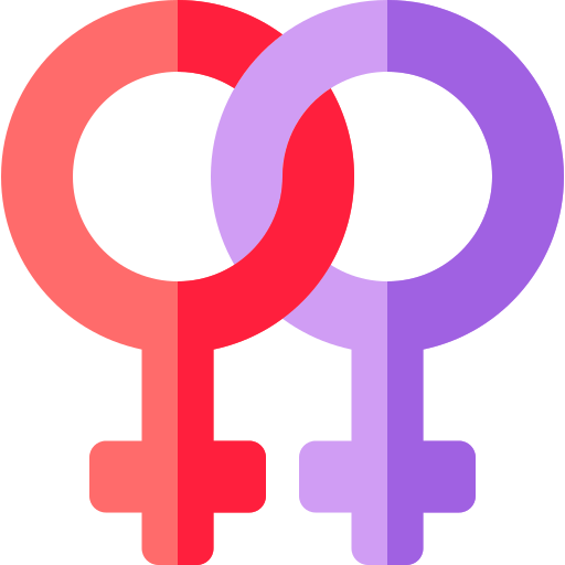 lesbianas Basic Rounded Flat icono