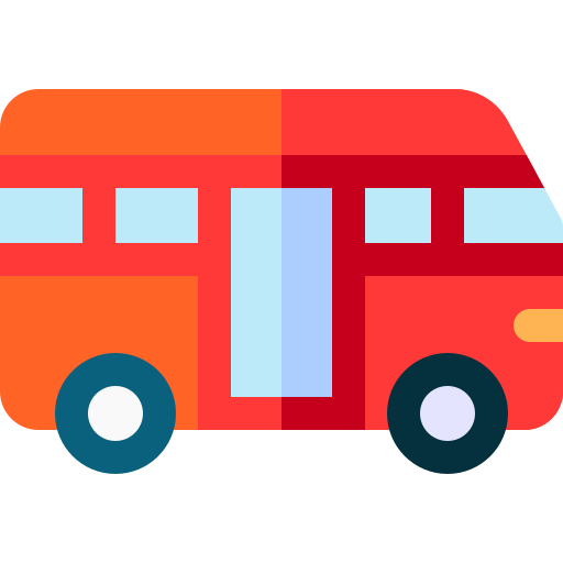 Автобус Basic Rounded Flat иконка