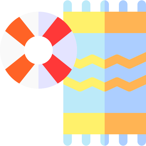 пляжное полотенце Basic Rounded Flat иконка