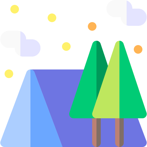 Tent Basic Rounded Flat icon