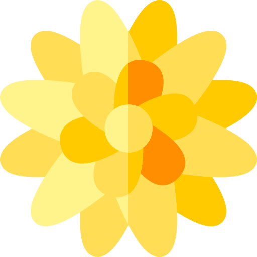 goudsbloem Basic Rounded Flat icoon