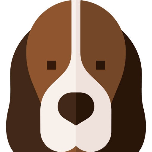 basset hound Basic Straight Flat Icône