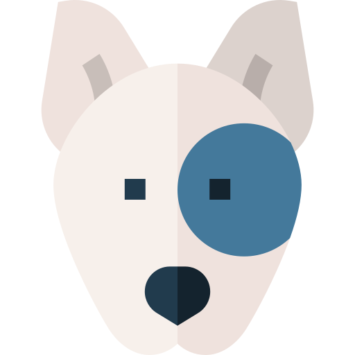 Bull terrier Basic Straight Flat icon