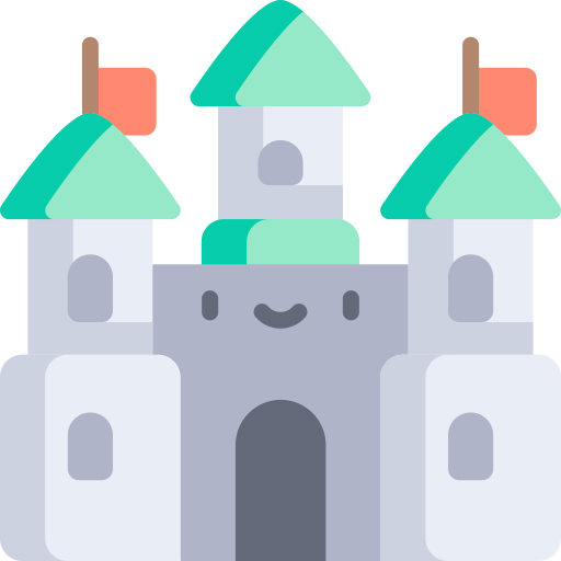 castello Kawaii Flat icona