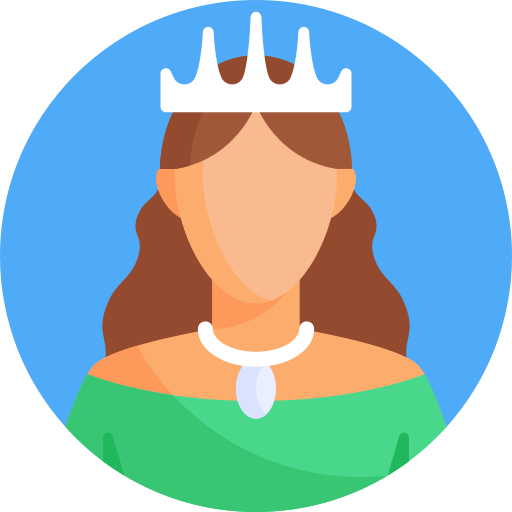 princesa Detailed Flat Circular Flat icono