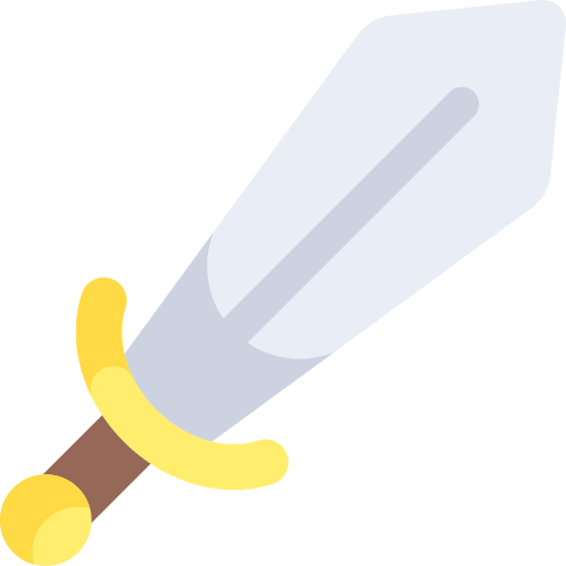 Sword Kawaii Flat icon