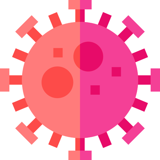 coronavirus Basic Straight Flat icoon