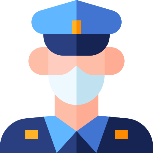 polizist Basic Straight Flat icon