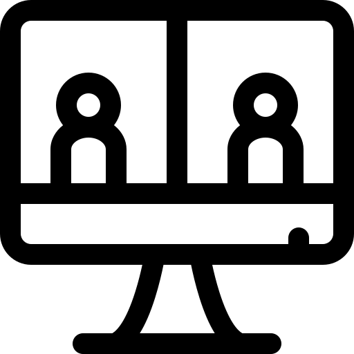 video chiamata Basic Rounded Lineal icona