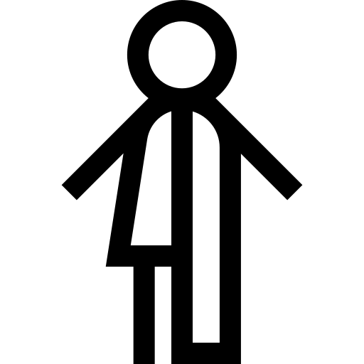 intersexuel Basic Straight Lineal Icône