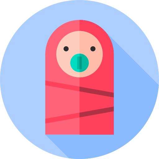 赤ちゃん Flat Circular Flat icon