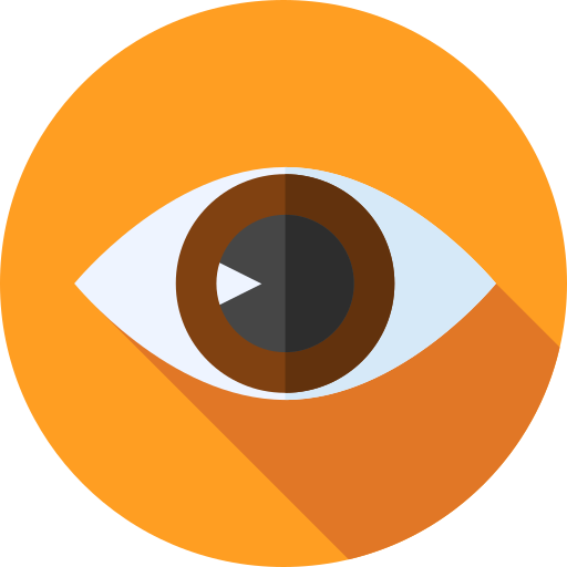 oftalmología Flat Circular Flat icono