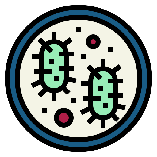 bakterien Smalllikeart Lineal Color icon