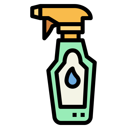 Glass cleaner Smalllikeart Lineal Color icon