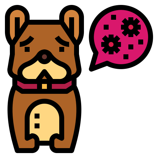hund Smalllikeart Lineal Color icon