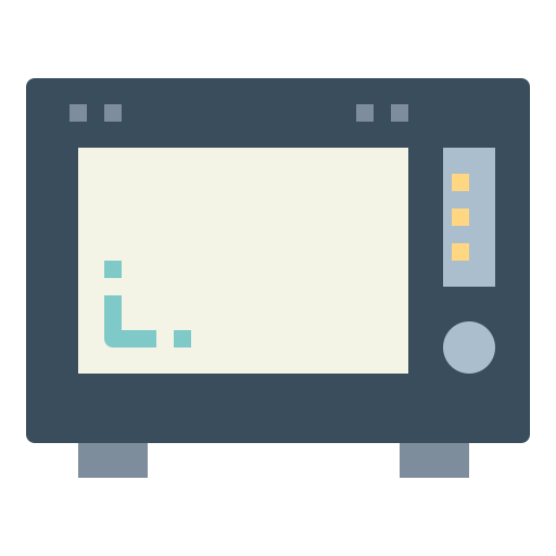 Microwave Smalllikeart Flat icon