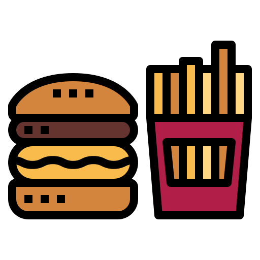 fast food Smalllikeart Lineal Color ikona