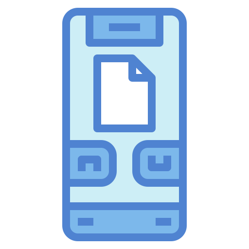 smartphone Generic Blue icono